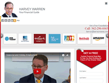 Tablet Screenshot of harveywarren.com